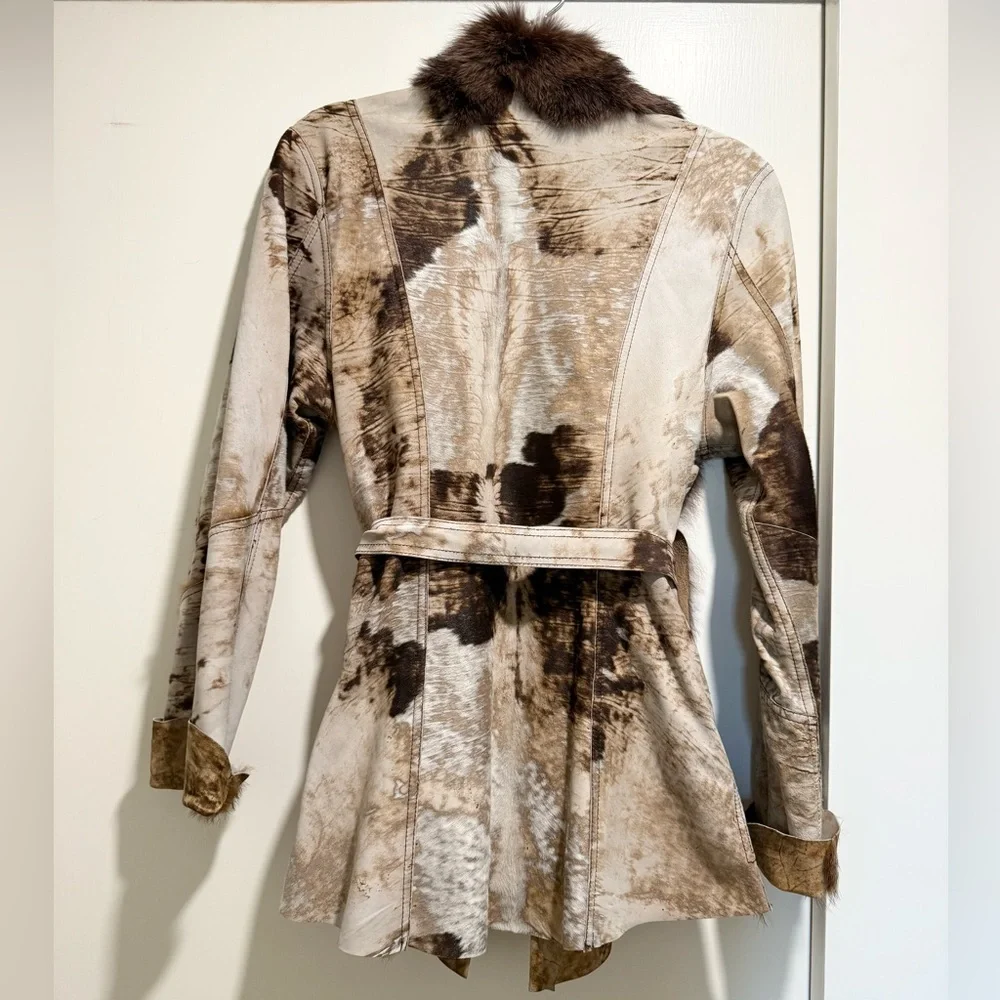 Ben Kahn Reversible Leather and Fur Jacket